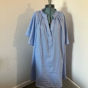 Blue Striped Tunic Dress